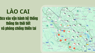 Lao Cai mengoperasikan sistem informasi cuaca serta pencegahan dan pengendalian bencana.