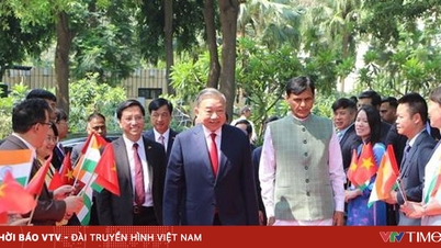 Il Segretario Generale e Presidente To Lam ha deposto una corona di fiori al memoriale di Mahatma Gandhi e alla statua del Presidente Ho Chi Minh.