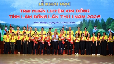 Noventa estagiários participaram do primeiro Campo de Treinamento Kim Dong na província de Lam Dong em 2026.