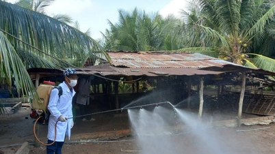 タンタイン地方畜産獣医ステーションは、ニョンニン村人民委員会と連携し、2026年一般衛生・消毒・環境除染キャンペーンの第一段階を緊急に実施している。