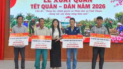 Xã Vĩnh Thuận xuất quân Tết Quân - Dân năm 2026
