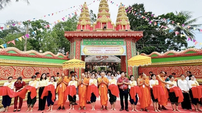 Inauguration des différents éléments de la pagode Dong Tranh