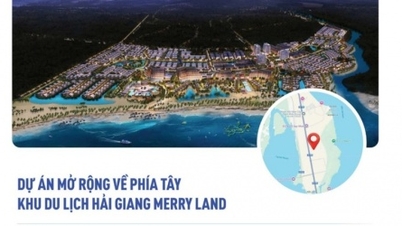 Interruzione delle attività per il progetto di espansione dell'area turistica Hai Giang Merry Land di Hung Thinh.