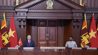 Il Segretario Generale e Presidente To Lam e il Presidente Anura Kumara Dissanayake incontrano la stampa.