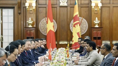 Algunas fotos del Secretario General y Presidente To Lam manteniendo conversaciones con el Presidente de Sri Lanka, Anura Kumara Dissanayake.