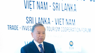 [Foto] Il Segretario Generale e il Presidente partecipano al forum economico Vietnam-Sri Lanka