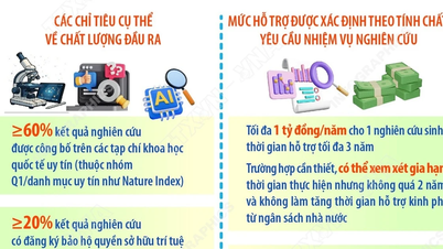 우수한 박사 과정 학생들을 위해 연간 최대 10억 VND의 지원금을 제공합니다.