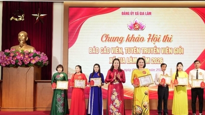 Xã Gia Lâm: Sôi nổi chung khảo Hội thi Báo cáo viên, tuyên truyền viên giỏi năm 2026