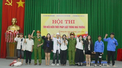 ក្រសួងយុត្តិធម៌បានរៀបចំការប្រកួតចំណេះដឹងផ្នែកច្បាប់សម្រាប់សិស្សានុសិស្សនៅក្នុងឃុំដុងវ៉ាន់។