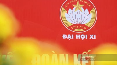 하노이는 베트남 조국전선 제11차 전국대회를 환영하기 위해 깃발과 꽃으로 장식되었습니다.