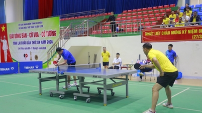 179 athletes will participate in the Lai Chau Table Tennis, Chess, and Xiangqi Tournament 2026.