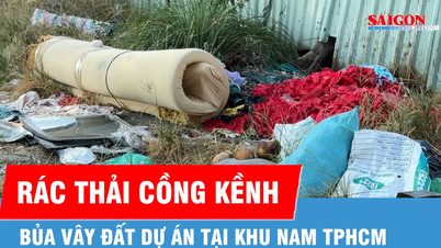มี "จุดดำ" ของขยะชิ้นใหญ่กระจัดกระจายอยู่ทั่วพื้นที่โครงการทางตอนใต้ของนครโฮจิมินห์