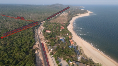 Översikt över platsen där motorvägen Ho Tram - Long Thanh Airport snart ska börja byggas.