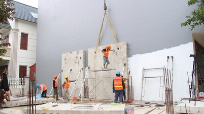 Nhà lắp ghép phục vụ tái định cư sân bay Gia Bình