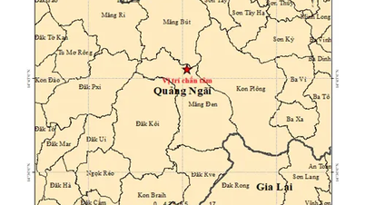 Quang Ngai: Enam gempa bumi terjadi secara beruntun.