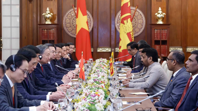 [Foto] El secretario general y el presidente de Vietnam mantienen conversaciones con el presidente de Sri Lanka.