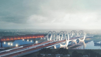 Die neue Duong-Brücke in Hanoi, die 1,8 Billionen VND kosten wird, soll voraussichtlich im Juli 2026 fertiggestellt werden.