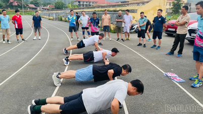 Hạt Kiểm lâm khu vực Văn Bàn tổ chức kiểm tra rèn luyện sức khỏe cho cán bộ, công chức năm 2026