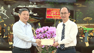 Leaders of the Propaganda and Mass Mobilization Department of the Ho Chi Minh City Party Committee visit the Vietnam National University Ho Chi Minh City and intellectuals.