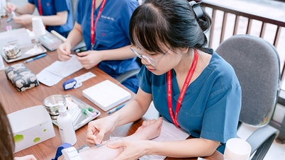 Hospitals in Hanoi bring healthcare services to the community.