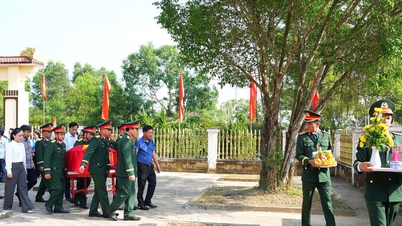 کوانگ ٹرائی میں حال ہی میں جمع کی گئی 3 شہداء کی باقیات کی یادگاری خدمت اور تدفین۔