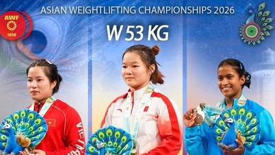 Hoai Huong vinner två silvermedaljer, vietnamesisk tyngdlyftning fortsätter att imponera vid asiatiska mästerskapen 2026.