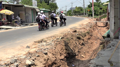 O projeto de melhoria da estrada Phước Thạnh – Bàu Đồn: A segurança no trânsito ainda não está garantida.
