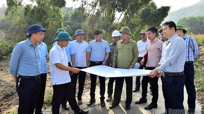 ពន្លឿនវឌ្ឍនភាពសាងសង់ផ្លូវល្បឿនលឿន Tuyen Quang-Ha Giang ប្រវែង ៨.១ គីឡូម៉ែត្រ។