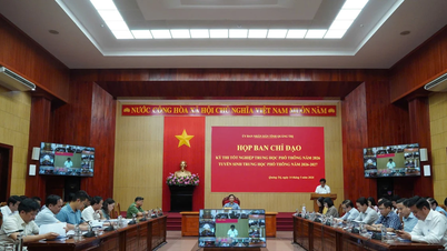 Strengthening accountability and ensuring the safety of high school graduation and university entrance exams in Quang Tri.