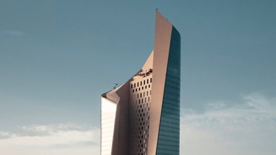 Věž Al Hamra v Kuvajtu: Osmdesátipatrové spirálové architektonické mistrovské dílo v srdci pouště.