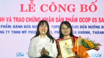 ទីក្រុងដាណាំងមានផលិតផល OCOP ចំនួនពីរបន្ថែមទៀតដែលទទួលបានស្តង់ដារផ្កាយ ៥ ថ្នាក់ជាតិ។