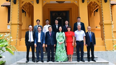 ພົບປະກັບຄະນະຜູ້ແທນສະມາຊິກຄະນະກຳມະການສູນກາງແນວໂຮມປະເທດຊາດຫວຽດນາມຊາວຫວຽດນາມອາໄສຢູ່ຕ່າງປະເທດສະໄໝທີ XI.