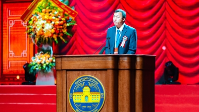 Discours du professeur Dr. Nguyen Ngoc Minh lors de la cérémonie commémorant le 120e anniversaire de la fondation de l'Université nationale du Vietnam à Hanoï.
