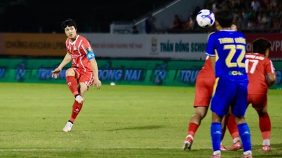 Cong Phuong látványos gólt szerez a visszatérése során, Dong Nai közel van a feljutáshoz a V-Ligába.