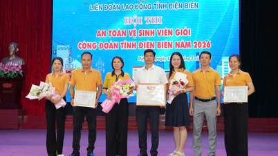 El Centro de Formación Profesional y Educación Continua 1 obtuvo el segundo premio general en el Concurso de Excelencia en Seguridad y Salud Laboral para Trabajadores de la Provincia de Dien Bien de 2026.