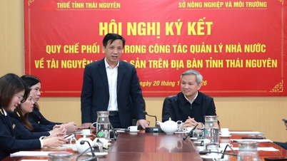 Hội nghị ký kết Quy chế phối hợp trong công tác quản lý nhà nước về tài nguyên khoáng sản trên địa bàn tỉnh