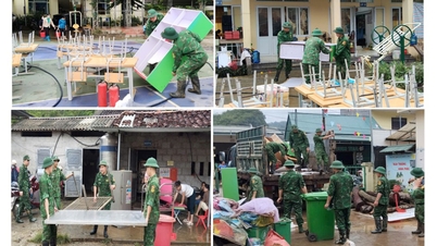 홍수와 폭우로 인한 피해를 극복할 수 있도록 주민과 학교를 지속적으로 지원합니다 - 까오방 온라인 신문