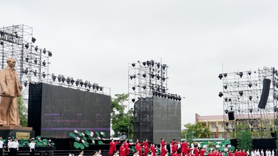 Répétition générale pour la cérémonie d'ouverture du « Festival du Village du Lotus » 2026.