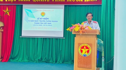 Long An Provincial Inspectorate celebrates the 79th anniversary of the Traditional Day of the Vietnamese Inspectorate ngành.