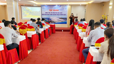 Treinamento em levantamento de recursos turísticos na província de Quang Ngai.