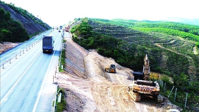 ساخت بزرگراه کام لو - لا سون در بحبوحه شرایط نامساعد جوی با سرعت بیشتری در حال انجام است.