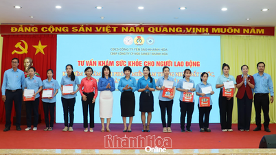 Brindar asesoramiento sobre salud a los trabajadores de la empresa Sanest Khanh Hoa Beverage Joint Stock Company.