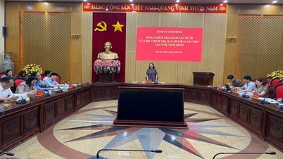 Đoàn kiểm tra, giám sát số 18 của Bộ Chính trị làm việc với Đảng ủy Sở Tư pháp tỉnh Ninh Bình