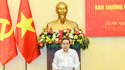 O secretário do Comitê do Partido da Assembleia Nacional, Tran Thanh Man, presidiu a reunião do Comitê Permanente do Partido da Assembleia Nacional.