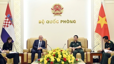 Visestatsminister Phan Van Giang mottar den kroatiske utenriks- og europaministeren.