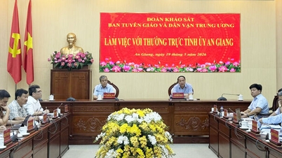 L'équipe d'enquête du Département central de la propagande et de la mobilisation des masses a travaillé avec le Comité permanent du Comité provincial du Parti d'An Giang.