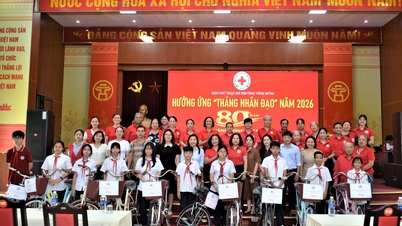 Hội Chữ thập đỏ phường Vĩnh Hưng hưởng ứng Tháng nhân đạo năm 2026