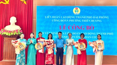Im Stadtbezirk Thien Huong wurden fünf Basisgewerkschaften gegründet.