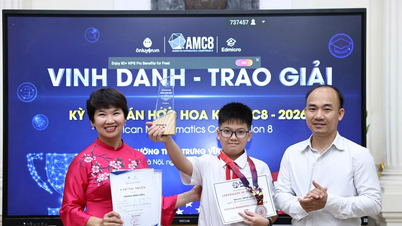 Siswa-siswi Hanoi meraih nilai sempurna dalam Kompetisi Matematika AMC.