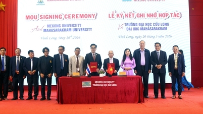 Cuu Long University signerer samarbeidsavtale med et universitet i Thailand.